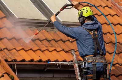 Démoussage et hydrofuge de toiture à Mérenvielle